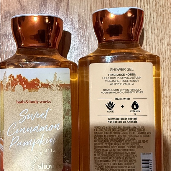 BBW 2pc shower gel Sweet Cinnamon Pumpkin - Picture 2 of 2